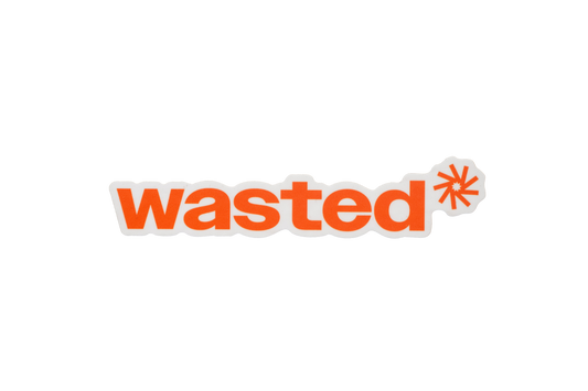 Wasted* Sticker